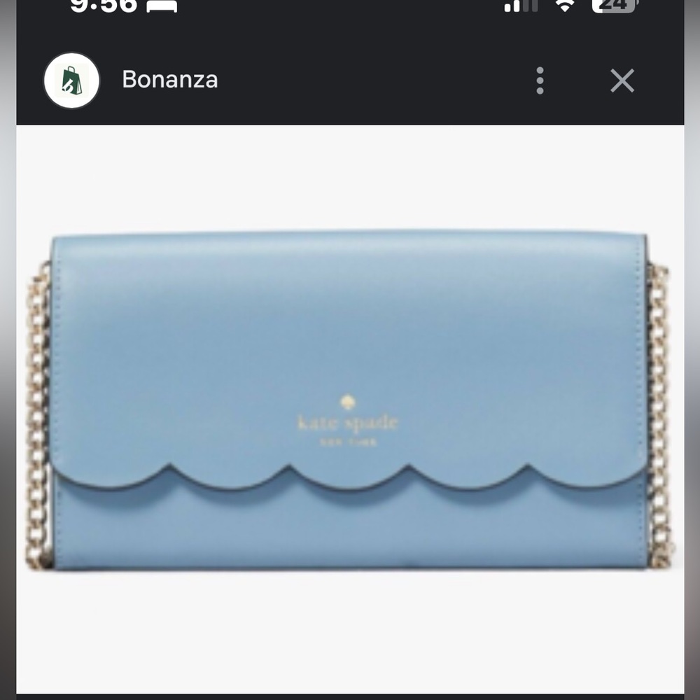 NWOT Kate Spade Gemma Wallet on leather strap!